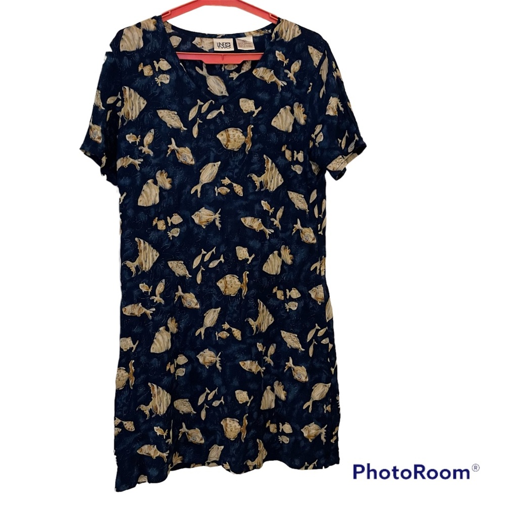 Line Two Women’s V Neck Dress With Pattern